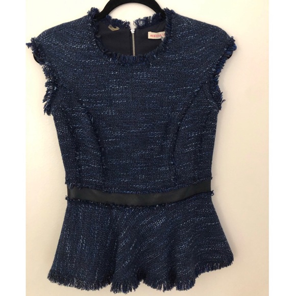 Rebecca Taylor Tops - Rebecca Taylor Tweed Peplum Top